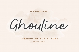 Ghouline A Monoline Script Font Download