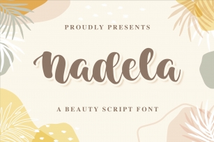 Nadela a Beauty Calligraphy Script Font Download