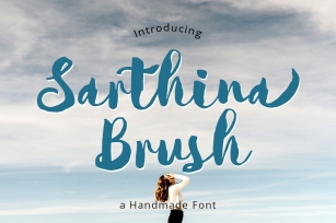 Sarthina Brush Font Download