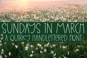 Sundays In March Font Download