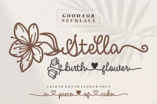 Stella Birth Flower Font Download