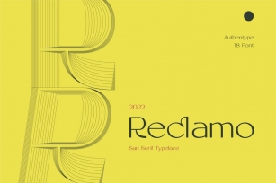 Reclamo - 18 San Serif Font Font Download