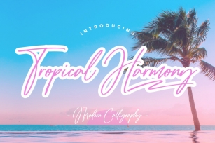 Tropical Harmony Modern Calligraphy Font Font Download
