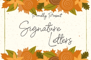 Signature Letter Font Download