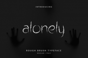 Alonely thorny Brush Font Download