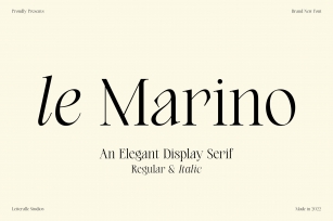 Le Marino Elegant Display Serif Font Download