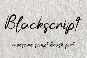 Blackscript Font Download