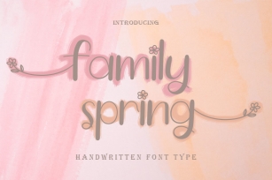 Family Spring Font Download