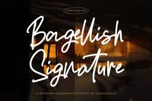 Bagellish Signature Font Download