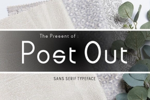 Post out Font Download