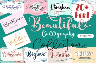 Beautiful Calligraphy Collection Bundle Font Download