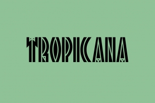 Tropicana Font Download