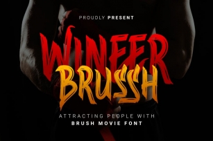 DS Wineer Brussh - Brush Font Download