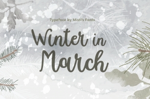 Winter in March Font Download