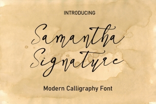 Samantha Signature Font Download