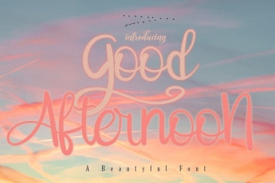 Good Afternoon Font Download