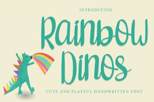 Rainbow Dinos Font Download