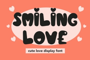 Smiling Love - Cute Love Display Font Font Download