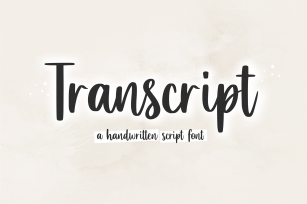 Transcrip Font Download