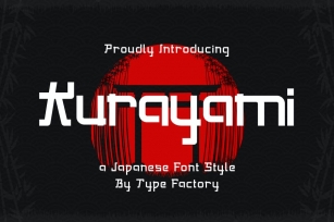 Kurayami – Japanese Font Style Font Download