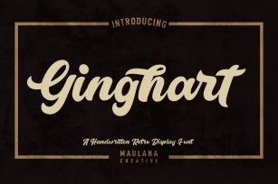 Ginghart Retro Script Font Font Download