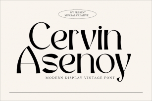 Cervin Asenoy Font Download
