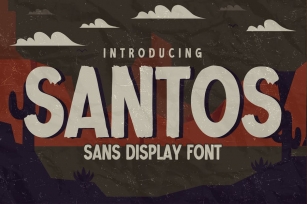SANTOS - Sans Display Font Font Download