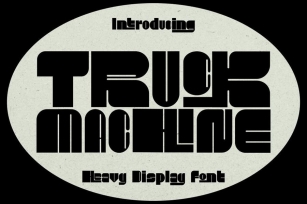 Truck Machine - Heavy Display Font Font Download