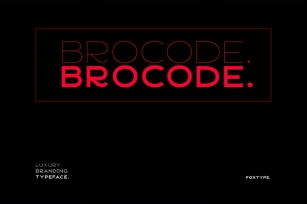 Brocode Display Typeface Font Download