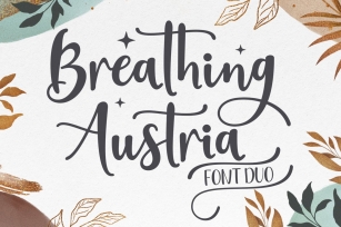 Breathing Austria- Duo With Extras Font Download