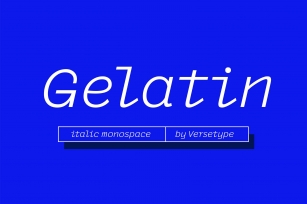 Gelatin Monospace Font Download