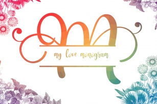 My Love Monogram Font Download