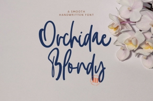 Orchidae Blondy Font Download