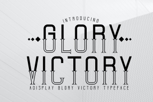 GLORY VICTORY Font Download