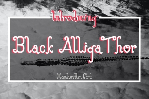 Black Alliga Thor Font Download