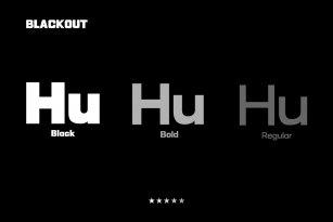 HU Blackout Font Download