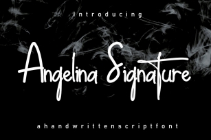 Angelina Signature Font Download