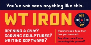 WT Iron Font Download