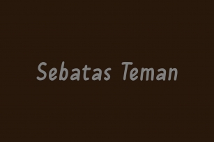 Sebatas Tema Font Download