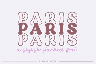 PARIS STACKED Retro Font Download