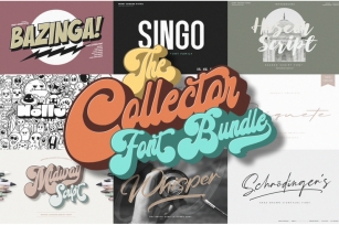 The Collector | Layered Font Bundle Font Download
