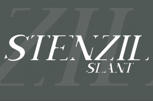 Stenzil Slant Font Download