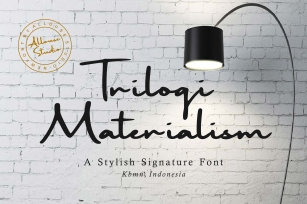 Trilogi Materialism Signature Font Download
