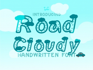 Road Cloudy Font Download