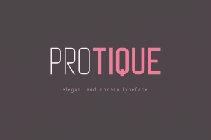 Protique Font Download