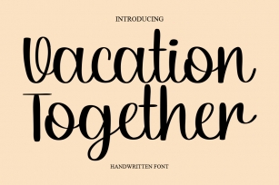 Vacation Together Font Download