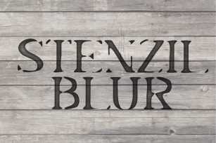 Stenzil Blur Font Download