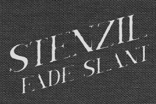 Stenzil Fade Slant Font Download
