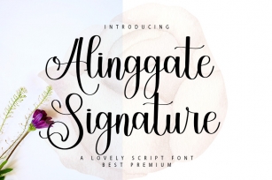 Alinggate Signature Font Download