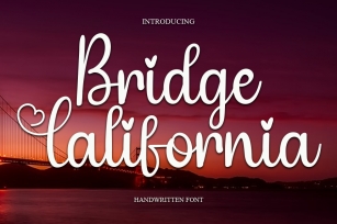 Bridge California Font Download